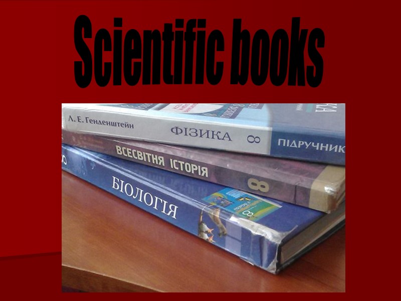 Scientific books